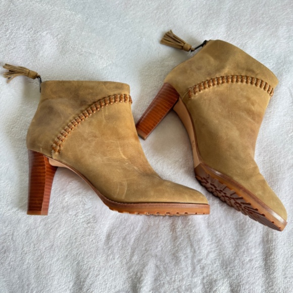 Johnson & Murphy Tan Booties Size 8.5 - Picture 3 of 8